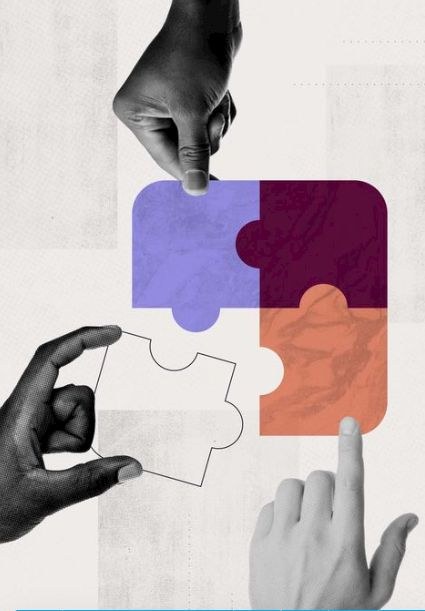 Puzzle pieces coming together